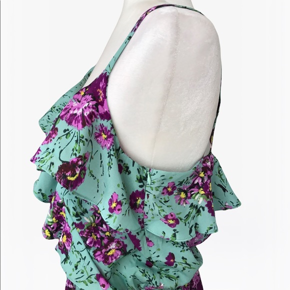 Sugarlips Ruffle Floral Print Women’s Mini Dress - M/L - Picture 9 of 16